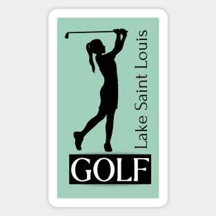 Lake Saint Louis Ladies Golf Magnet